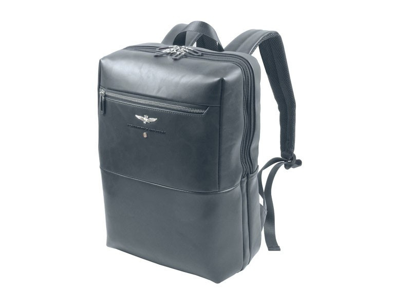 Plecak ze skóry ekologicznej unisex Aeronautica Militare 564 miejski A4 czarny - cecha produktu