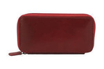 Etui na klucze skórzane unisex Barberini's 8183-13 zasuwane czerwone