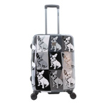 Walizka średnia twarda Saxoline Bulldog Mono 67 czarna