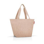 Torba z materiału damska RZS6041 Reisenthel shopper bag A4 brązowa coffee