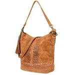 Torebka damska hobo zamszowa Beltimore W13 camel