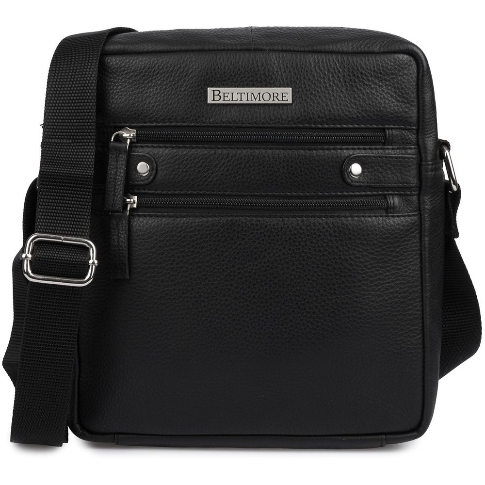 Czarna skórzana torba męska Beltimore N30 – widok ogólny