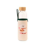 Butelka na wodę szklana unisex Line Friends BT21 RJ z pokrowcem 500 ml biała