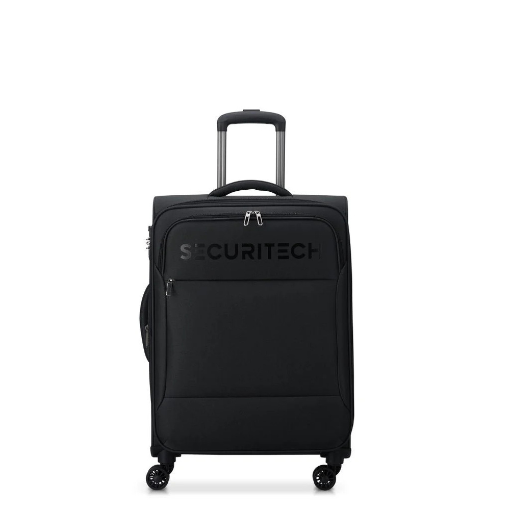 Walizka podróżna z poliestru unisex Delsey Paris Securitech Vanguard średnia czarna - cecha produktu