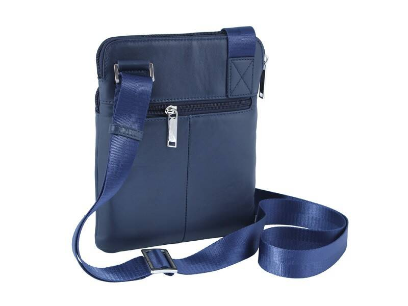 Torba skórzana unisex Aeronautica Militare AM-460 BL listonoszka niebieska - cecha produktu