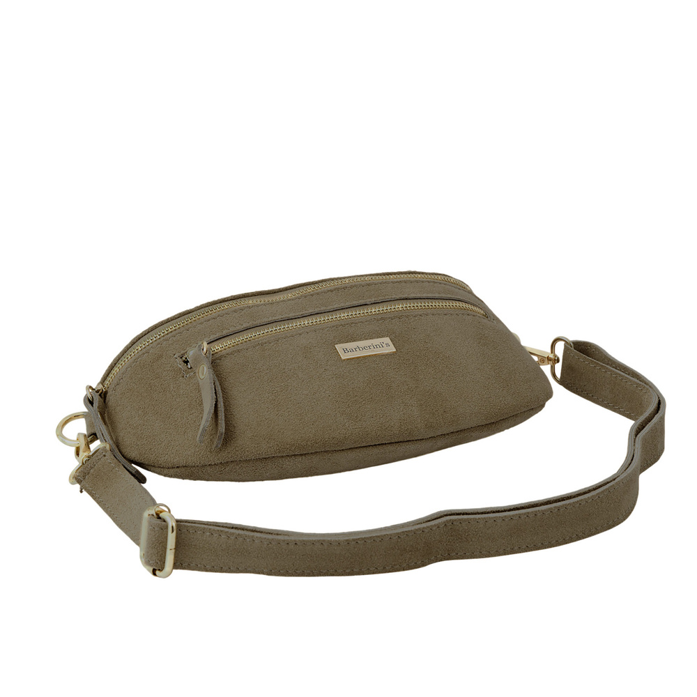 Nerka ze skóry zamszowej crossbody damska Barberini's 1012-2 saszetka beżowa - cecha produktu