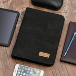 Biwuar aktówka teczka organizer wegański z korka CorkVillage CV15 czarny