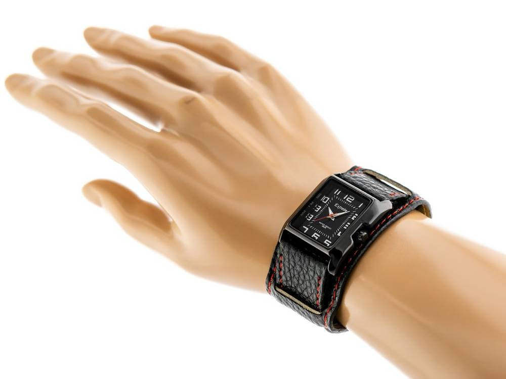 Czarny zegarek damski Extreim EXT-Y016A-1A - zegarek na nadgarstku manekina