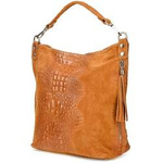 Torebka damska shopper zamszowa Beltimore W10 camel