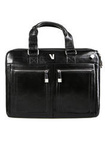 Torba na laptopa skórzana Vip Collection Y700 czarna