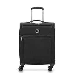 Walizka z materiału unisex Delsey Brochant 2.0 kabinowa mała czarna