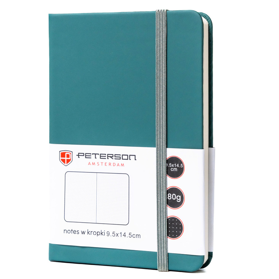 Zielony notes Peterson NOT-6-KP-54 w twardej oprawie