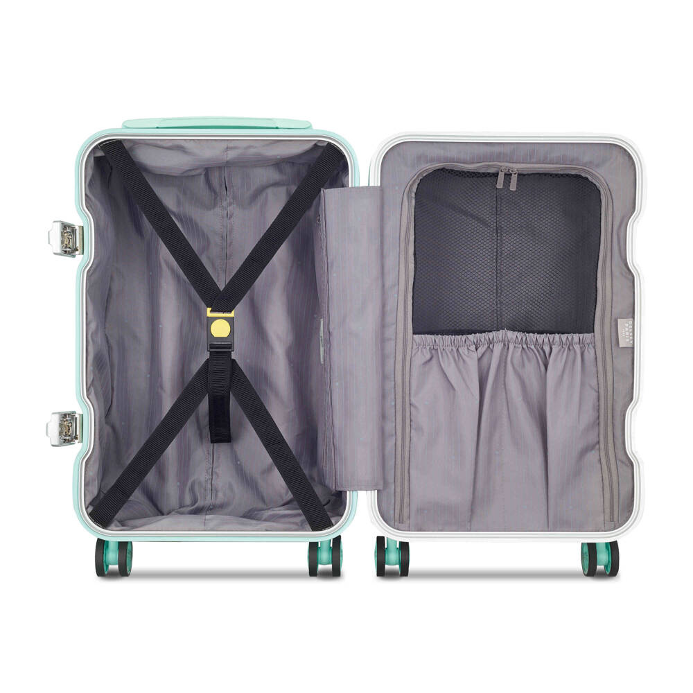 Walizka kabinowa z poliwęglanu unisex Delsey Bastille 2.0 twarda 55 cm miętowa - cecha produktu