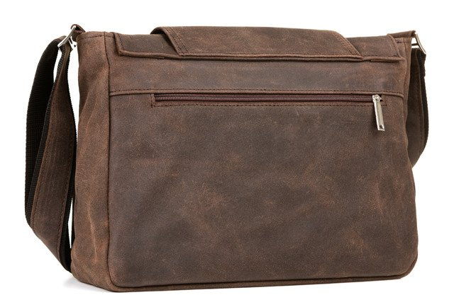 Torba skórzana unisex VOOC RDW1 na ramię miejska A4 brązowa - cecha produktu