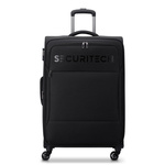 Walizka podróżna z poliestru unisex Delsey Paris Securitech duża czarna