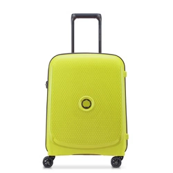 Walizka z polipropylenu unisex Delsey Belmont Plus Slim kabinowa limonkowa