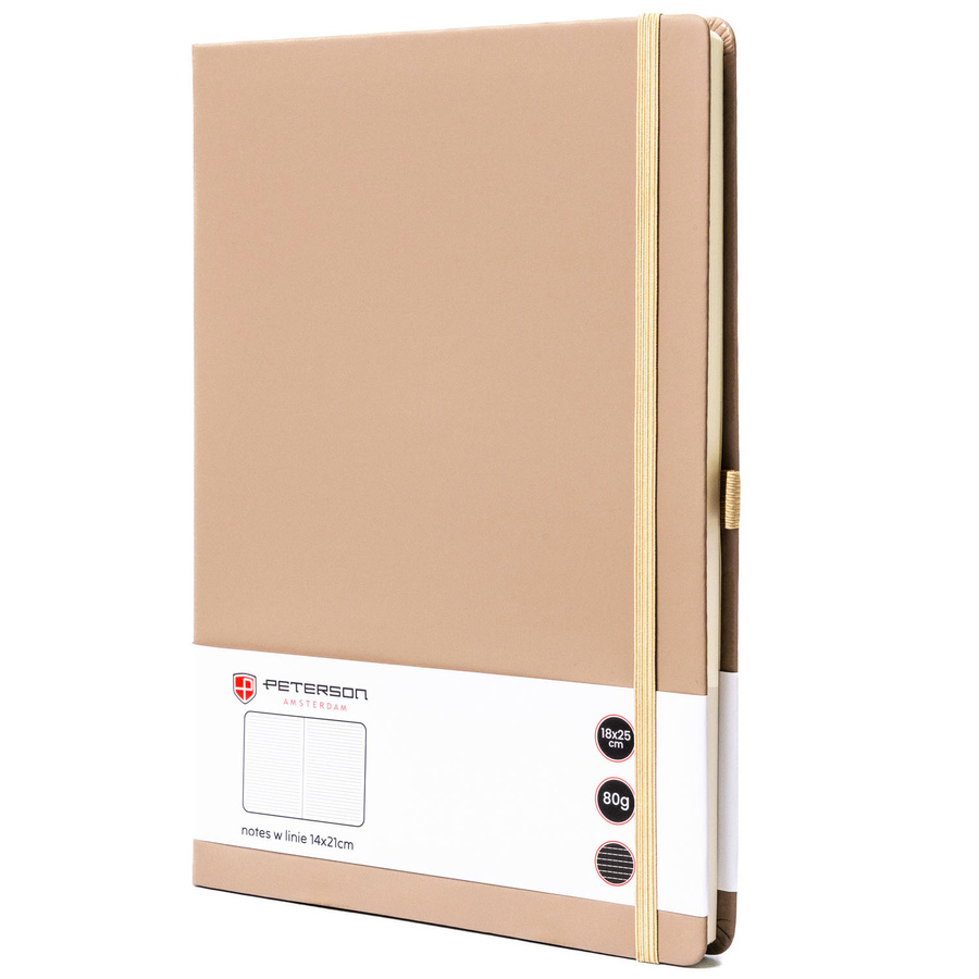 Khaki notes Peterson NOT-6-LN-51 w twardej oprawie