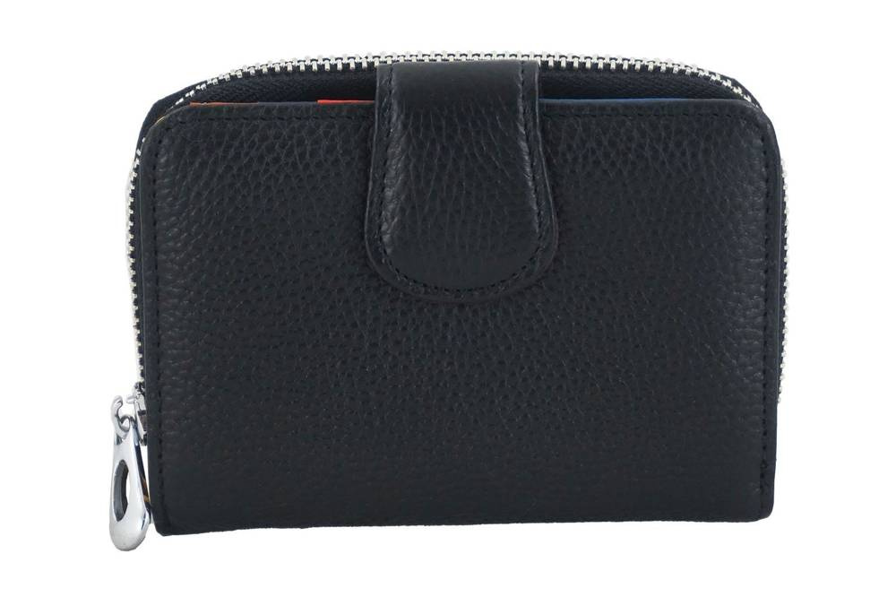 Portfel ze skóry naturalnej damski Barberini's D-115-1 na zamek czarny - cecha produktu
