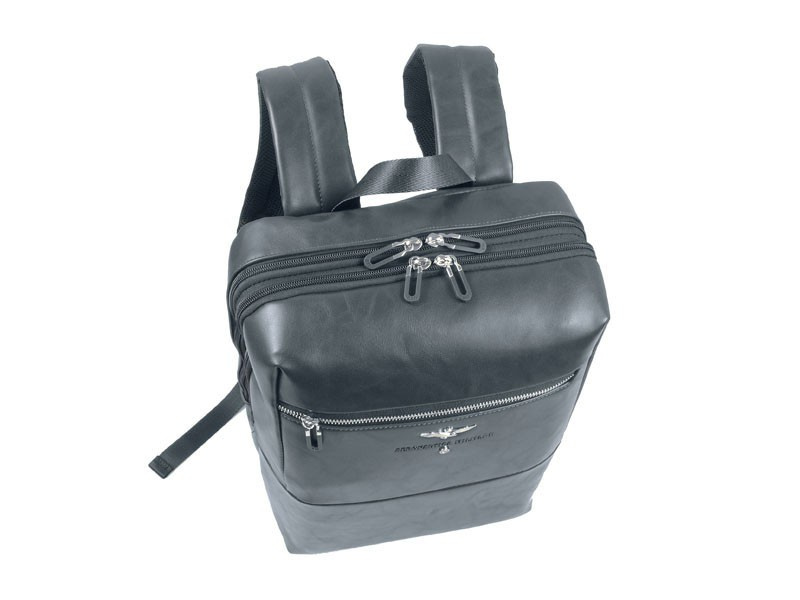 Plecak ze skóry ekologicznej unisex Aeronautica Militare 564 miejski A4 czarny - cecha produktu