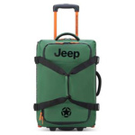 Torba podróżna z materiału unisex Delsey Jeep walizka na kółkach mała zielona