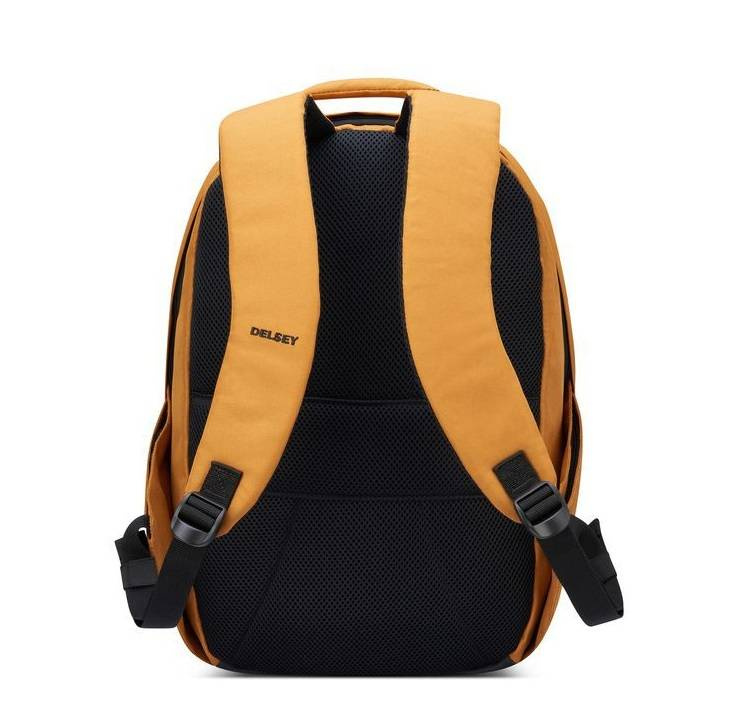 Plecak z poliestru unisex Delsey Securban miejski antykradzieżowy na laptopa żółty - cecha produktu