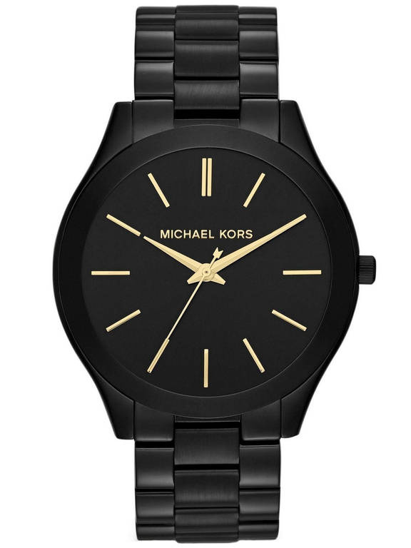 Czarny zegarek damski Michael Kors MK3221 - zegarek z przodu na białym tle