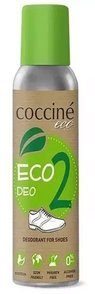 Dezodorant do butów Coccine - aluminiowa butelka Coccine Eco Deo 2 z zieloną nakrętką