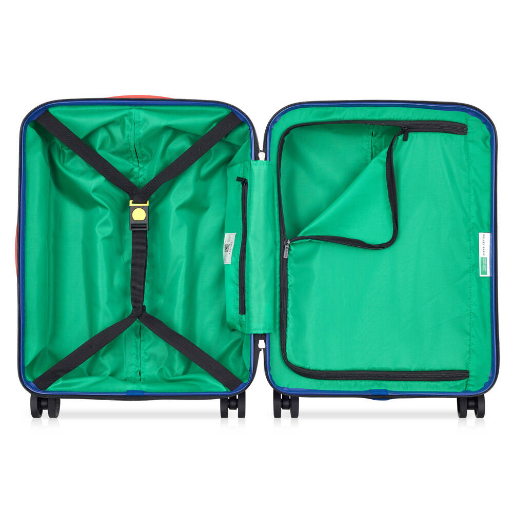 Walizka kabinowa z materiału ABS unisex Delsey Benetton United 55 cm czarna - cecha produktu