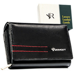 Portfel damski skorzany Rovicky R-RD-02-MDL czarny