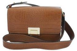 Torebka ze skóry naturalnej damska Barberini's 747-12 listonoszka croco mała camel