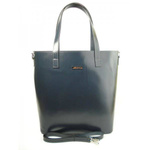Torba skórzana damska laBOMBA VIP Collezione shopper bag SB4050G A4 szara
