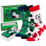 Skarpety bawełniane męskie Peterson Soccer Socks zestaw 3 par multicolor