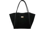 Torebka damska shopper zamszowa Barberini's 1008-1 czarna