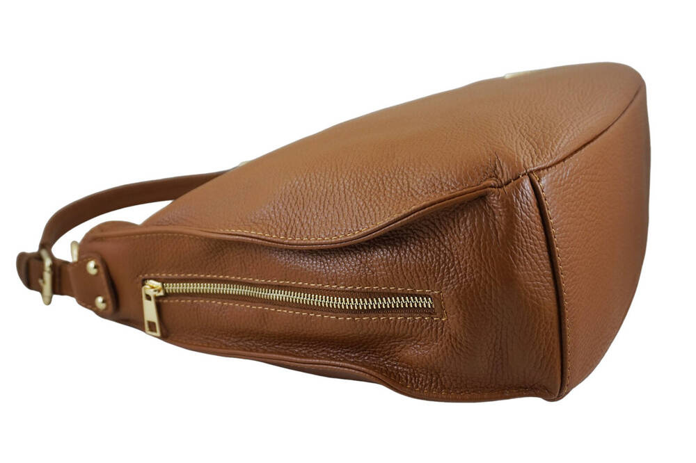 Torebka ze skóry naturalnej damska Barberini's 986-12 shopper A4 jasnobrązowa - cecha produktu