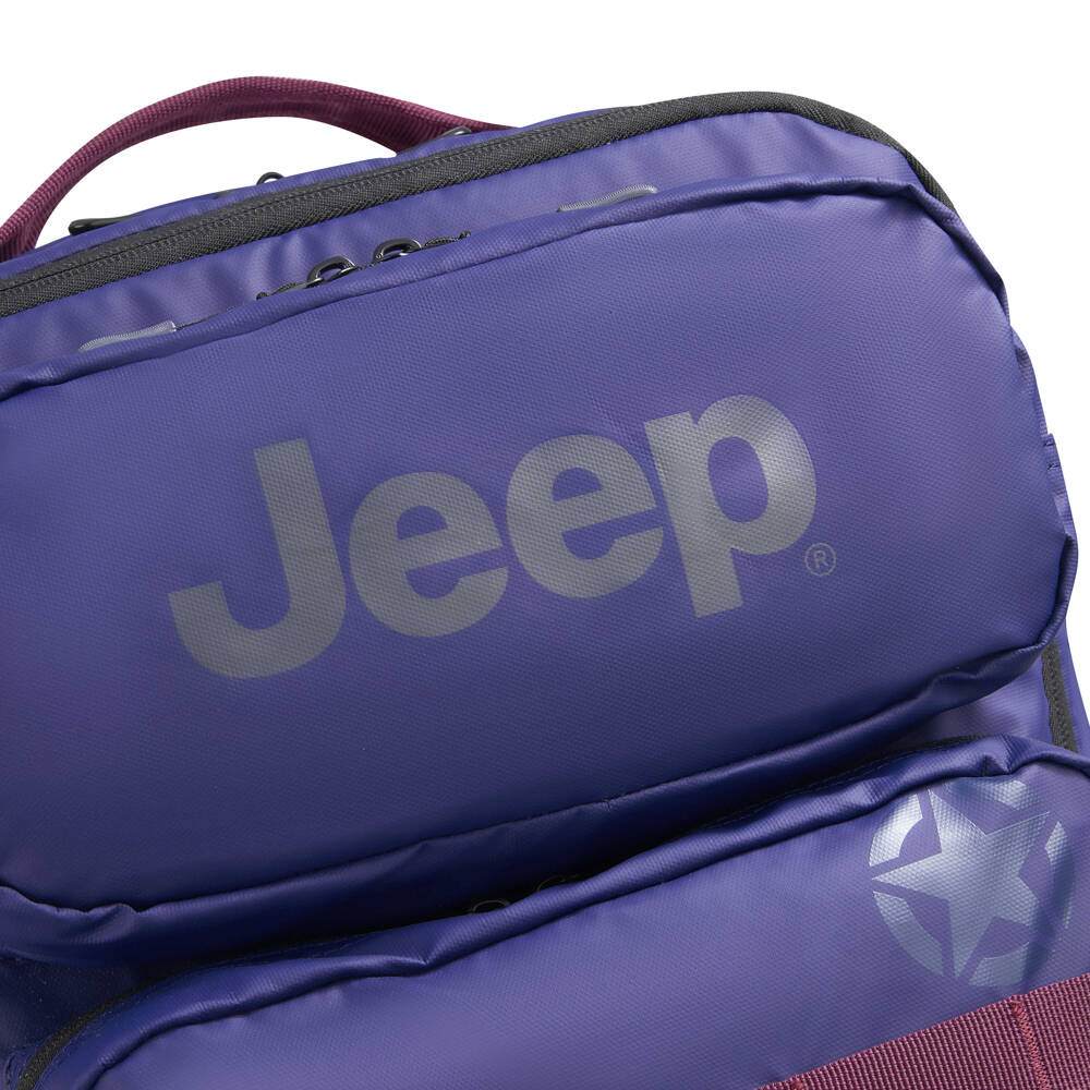 Plecak miejski z poliestru unisex Delsey Jeep JS010B na laptopa 15,6 fioletowy - cecha produktu