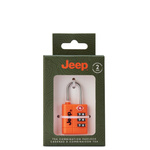 Kłódka podróżna metalowa unisex Jeep TSA ACCESSOIRE zamek do bagażu pomarańczowa