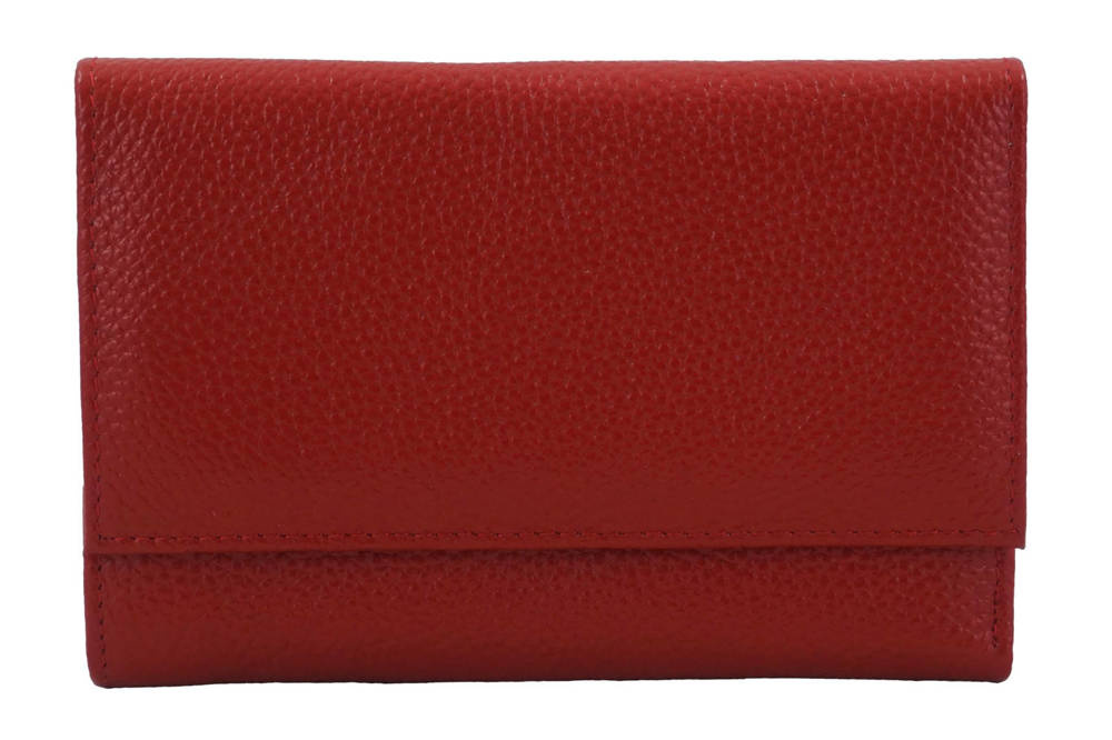 Portfel ze skóry naturalnej damski Barberini's D-1089-13 średni czerwony - cecha produktu