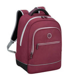 Plecak młodzieżowy z poliestru unisex Delsey Back To School szkolny bordowy