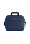 Torba na laptopa z materiału unisex Discovery Geyser 1208 biznesowa A4 granatowa