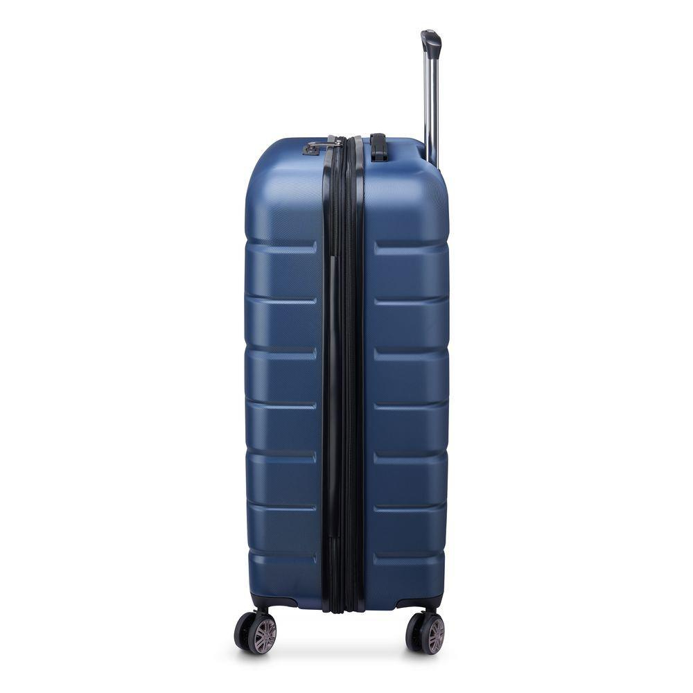 Walizka podróżna z poliwęglanu unisex Delsey Air Amour duża niebieska - ergonomiczne kółka i rączka