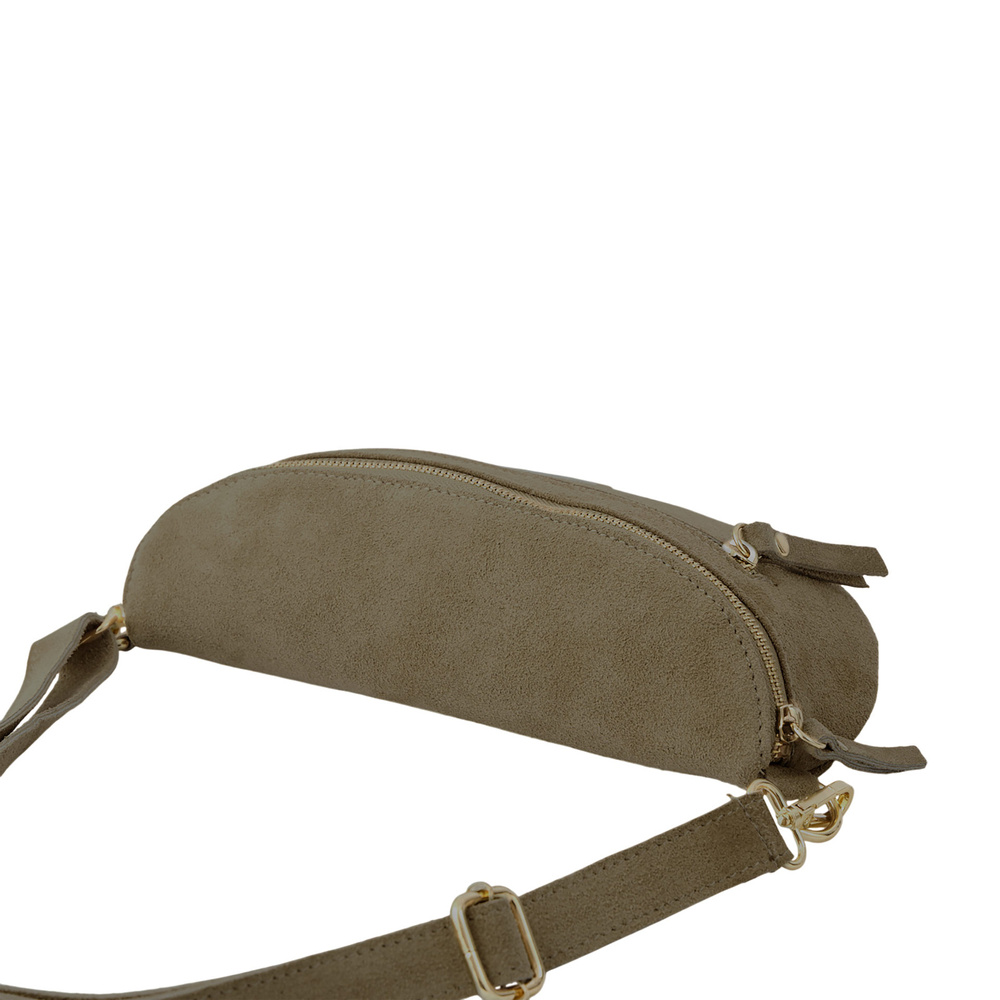 Nerka ze skóry zamszowej crossbody damska Barberini's 1012-2 saszetka beżowa - cecha produktu