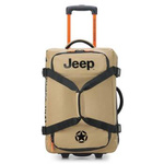 Torba podróżna z materiału unisex Delsey Jeep walizka na kółkach mała beżowa