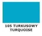 Farba do skóry gładkiej Tarrago niebieska - próbnik koloru 105 turkusowy / turquoise