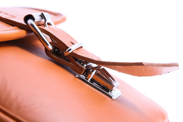 Plecak skórzany unisex ze skóry juchtowej VOOC P38 vintage duży cognac - widok ogólny produktu
