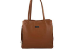 Torebka ze skóry naturalnej damska Barberini's 930-12 shopper A4 jasnobrązowa