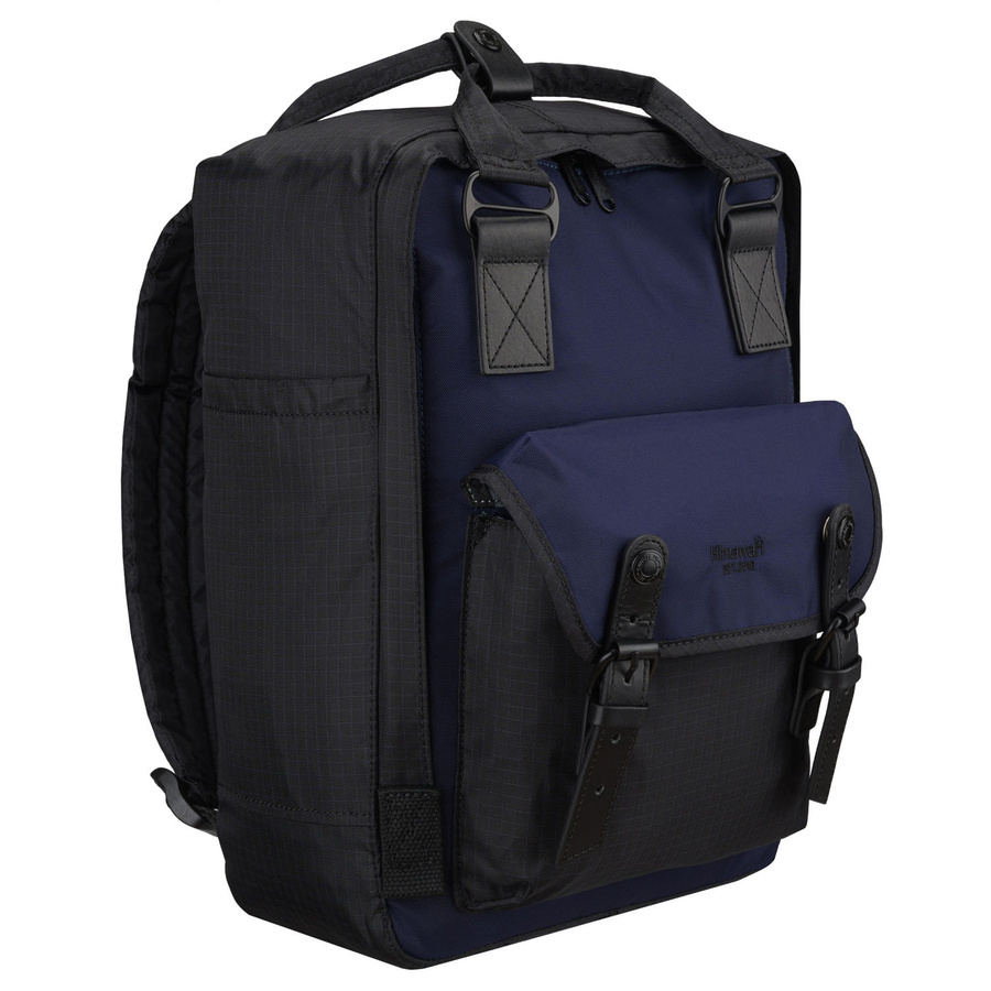 Plecak z nylonu unisex Himawari 188L-86 miejski na laptopa czarno-granatowy - cecha produktu