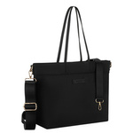 Torebka damska shopper nylonowa Peterson JN-10 czarna