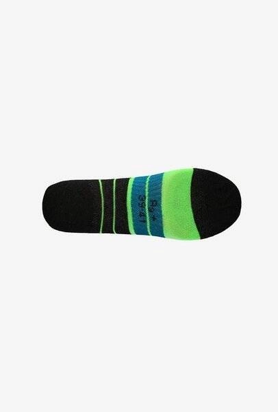 Stopki Gatta Active FEET BASIC 39/41 zielony neon od spodu, z czarną piętą i palcami oraz zielono-turkusowymi pasami