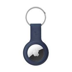 Brelok do Apple AirTag (granatowy) Crong Silicone Case with Key Ring