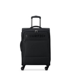 Walizka podróżna z poliestru unisex Delsey Paris Securitech Vanguard średnia czarna